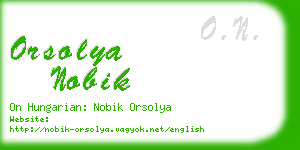 orsolya nobik business card